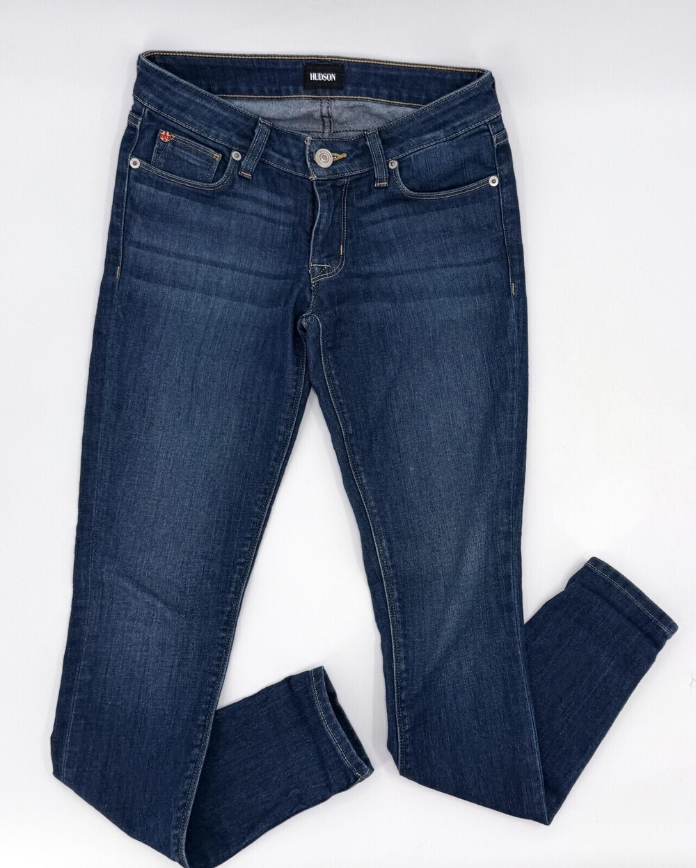 Hudson Jeans Womens 26 Blue Denim Krista Super Skinny 5-Pocket Zip Fly NWA07ZNA